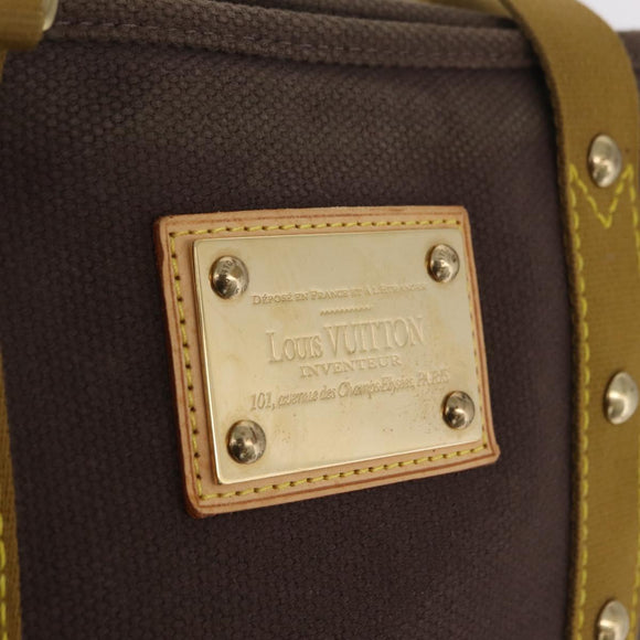 LOUIS VUITTON Antigua Cabas MM Tote Bag Canvas Brown M40086 LV Auth ep16780