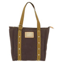LOUIS VUITTON Antigua Cabas MM Tote Bag Canvas Brown M40086 LV Auth ep16780-2