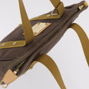 LOUIS VUITTON Antigua Cabas MM Tote Bag Canvas Brown M40086 LV Auth ep16780-7