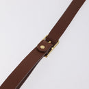 Burberrys Shoulder Bag Leather Brown Gold Tone Auth ep16784-10