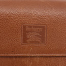 Burberrys Shoulder Bag Leather Brown Gold Tone Auth ep16784-17