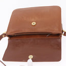 Burberrys Shoulder Bag Leather Brown Gold Tone Auth ep16784-18