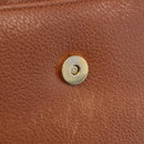 Burberrys Shoulder Bag Leather Brown Gold Tone Auth ep16784-20