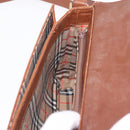 Burberrys Shoulder Bag Leather Brown Gold Tone Auth ep16784-23