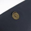 Burberrys Nova Check Shoulder Bag PVC Leather Navy Gold Tone Auth ep16786A-18