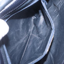 Burberrys Nova Check Shoulder Bag PVC Leather Navy Gold Tone Auth ep16786A-25
