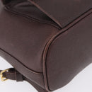 Saint Laurent Backpack Leather Brown Gold Auth ep16787-12
