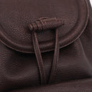 Saint Laurent Backpack Leather Brown Gold Auth ep16787-16