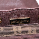 Saint Laurent Backpack Leather Brown Gold Auth ep16787-19