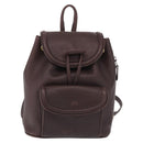 Saint Laurent Backpack Leather Brown Gold Auth ep16787-2