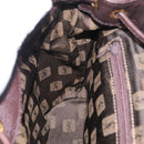 Saint Laurent Backpack Leather Brown Gold Auth ep16787-22