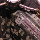Saint Laurent Backpack Leather Brown Gold Auth ep16787-23