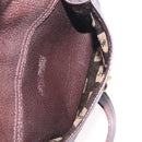 Saint Laurent Backpack Leather Brown Gold Auth ep16787-25