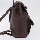 Saint Laurent Backpack Leather Brown Gold Auth ep16787-5