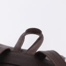 Saint Laurent Backpack Leather Brown Gold Auth ep16787-8