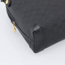 GUCCI Micro GG Shoulder Bag PVC Black Gold Tone 007 115 0093 Auth ep16791-11