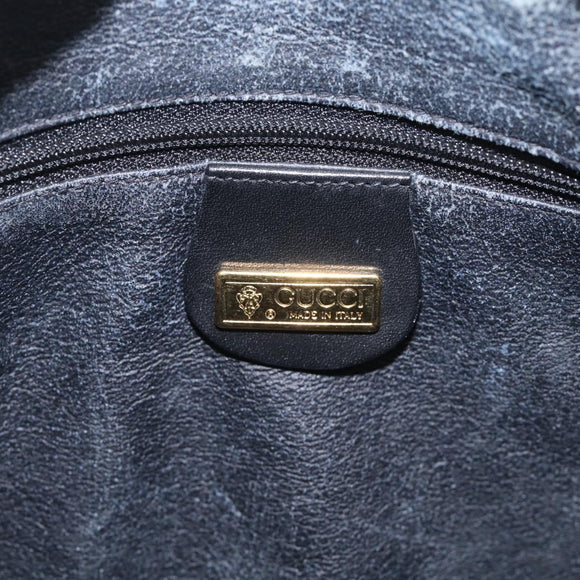 GUCCI Micro GG Shoulder Bag PVC Black Gold Tone 007 115 0093 Auth ep16791