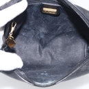 GUCCI Micro GG Shoulder Bag PVC Black Gold Tone 007 115 0093 Auth ep16791-16