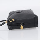 GUCCI Micro GG Shoulder Bag PVC Black Gold Tone 007 115 0093 Auth ep16791-4