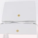 CELINE Shoulder Bag Leather White Gold Auth ep16793A-17