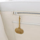 CELINE Shoulder Bag Leather White Gold Auth ep16793A-24