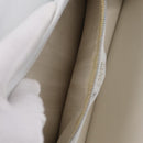 CELINE Shoulder Bag Leather White Gold Auth ep16793A-25