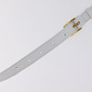 CELINE Shoulder Bag Leather White Gold Auth ep16793A-9