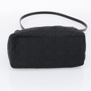 Christian Dior Lady Dior Canage Hand Bag Nylon 2way Black Gold Auth ep16794V-11