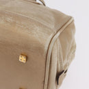 LOEWE Anagram Amazona 28 Hand Bag Leather Gold Auth ep16795-11