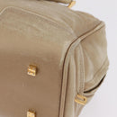 LOEWE Anagram Amazona 28 Hand Bag Leather Gold Auth ep16795-13
