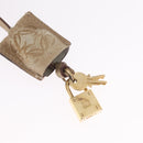 LOEWE Anagram Amazona 28 Hand Bag Leather Gold Auth ep16795-16