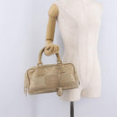 LOEWE Anagram Amazona 28 Hand Bag Leather Gold Auth ep16795-24