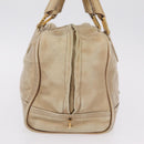 LOEWE Anagram Amazona 28 Hand Bag Leather Gold Auth ep16795-5