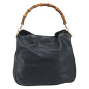 GUCCI Bamboo Hand Bag Leather Brown Gold 001 1418 1608 Auth ep16808-2