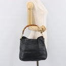 GUCCI Bamboo Hand Bag Leather Brown Gold 001 1418 1608 Auth ep16808-25