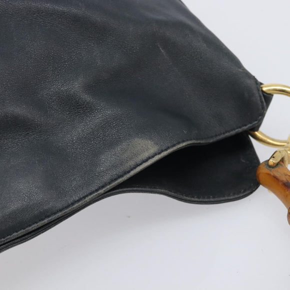 GUCCI Bamboo Hand Bag Leather Brown Gold 001 1418 1608 Auth ep16808