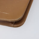 Christian Dior Chain Shoulder Bag Leather Beige Gold Auth ep16809-11