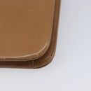 Christian Dior Chain Shoulder Bag Leather Beige Gold Auth ep16809-13
