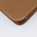 Christian Dior Chain Shoulder Bag Leather Beige Gold Auth ep16809-14