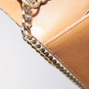 Christian Dior Chain Shoulder Bag Leather Beige Gold Auth ep16809-26