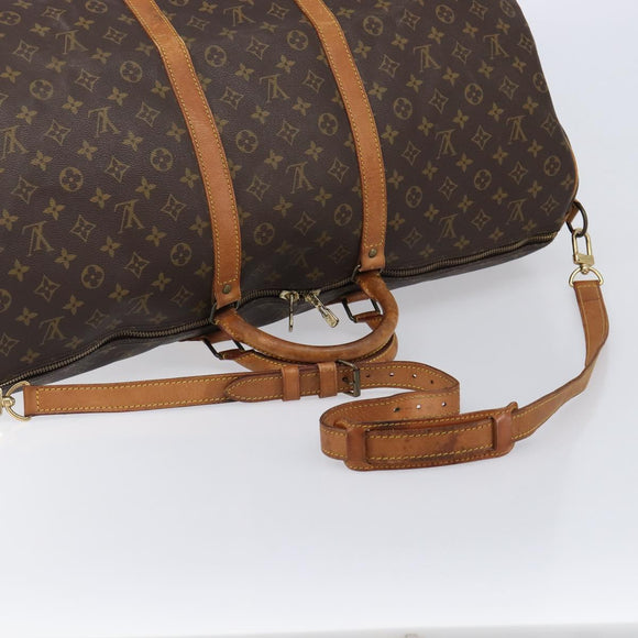 LOUIS VUITTON Monogram Keepall Bandouliere 60 Boston Bag M41412 LV Auth ep16811