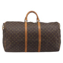 LOUIS VUITTON Monogram Keepall Bandouliere 60 Boston Bag M41412 LV Auth ep16811-2