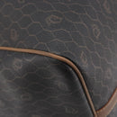 Christian Dior Honeycomb Canvas Boston Bag PVC Black Gold Auth ep16813-12
