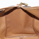 Christian Dior Honeycomb Canvas Boston Bag PVC Black Gold Auth ep16813-21