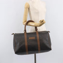 Christian Dior Honeycomb Canvas Boston Bag PVC Black Gold Auth ep16813-25