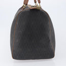 Christian Dior Honeycomb Canvas Boston Bag PVC Black Gold Auth ep16813-4