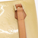 LOUIS VUITTON Monogram Vernis Houston Hand Bag Beige M91004 LV Auth ep16815-16