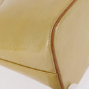 LOUIS VUITTON Monogram Vernis Houston Hand Bag Beige M91004 LV Auth ep16815-19