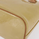 LOUIS VUITTON Monogram Vernis Houston Hand Bag Beige M91004 LV Auth ep16815-20