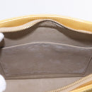 LOUIS VUITTON Monogram Vernis Houston Hand Bag Beige M91004 LV Auth ep16815-24